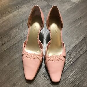 Baby pink heels